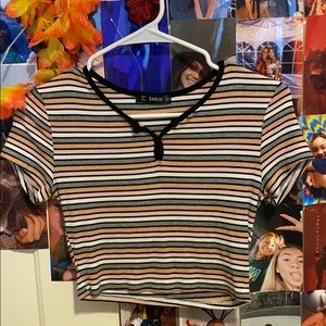 shein shirt stripped small